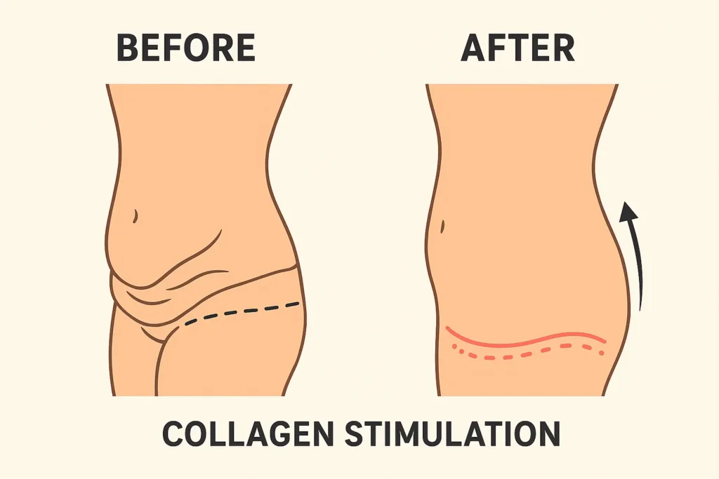 Before and after results for sagging skin after weight loss injections Stroud