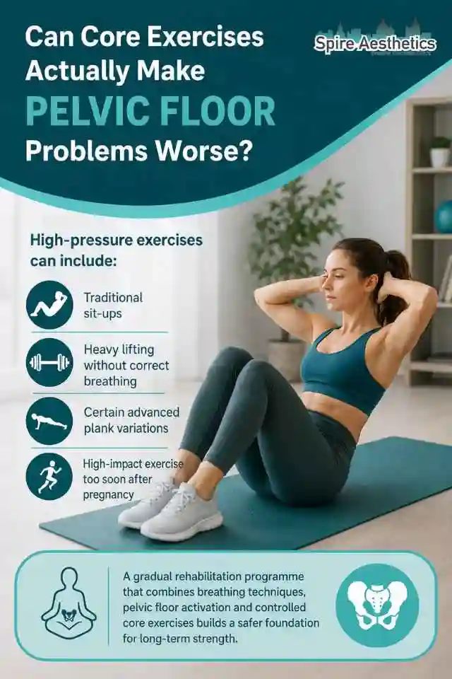 Can Strengthening Your Core Alone Actually Make Pelvic Floor Problems Worse Stroud?